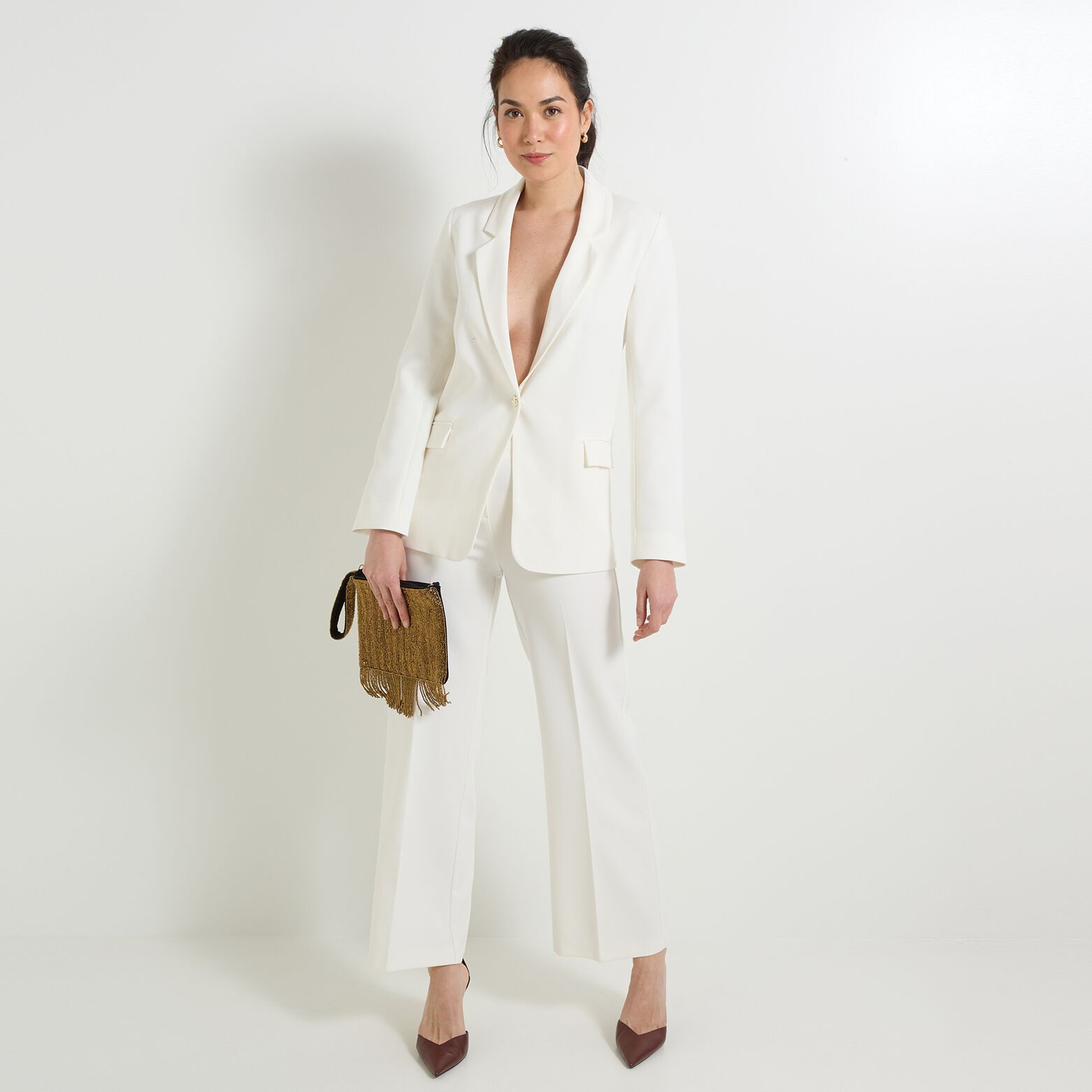 Pantalon large femme