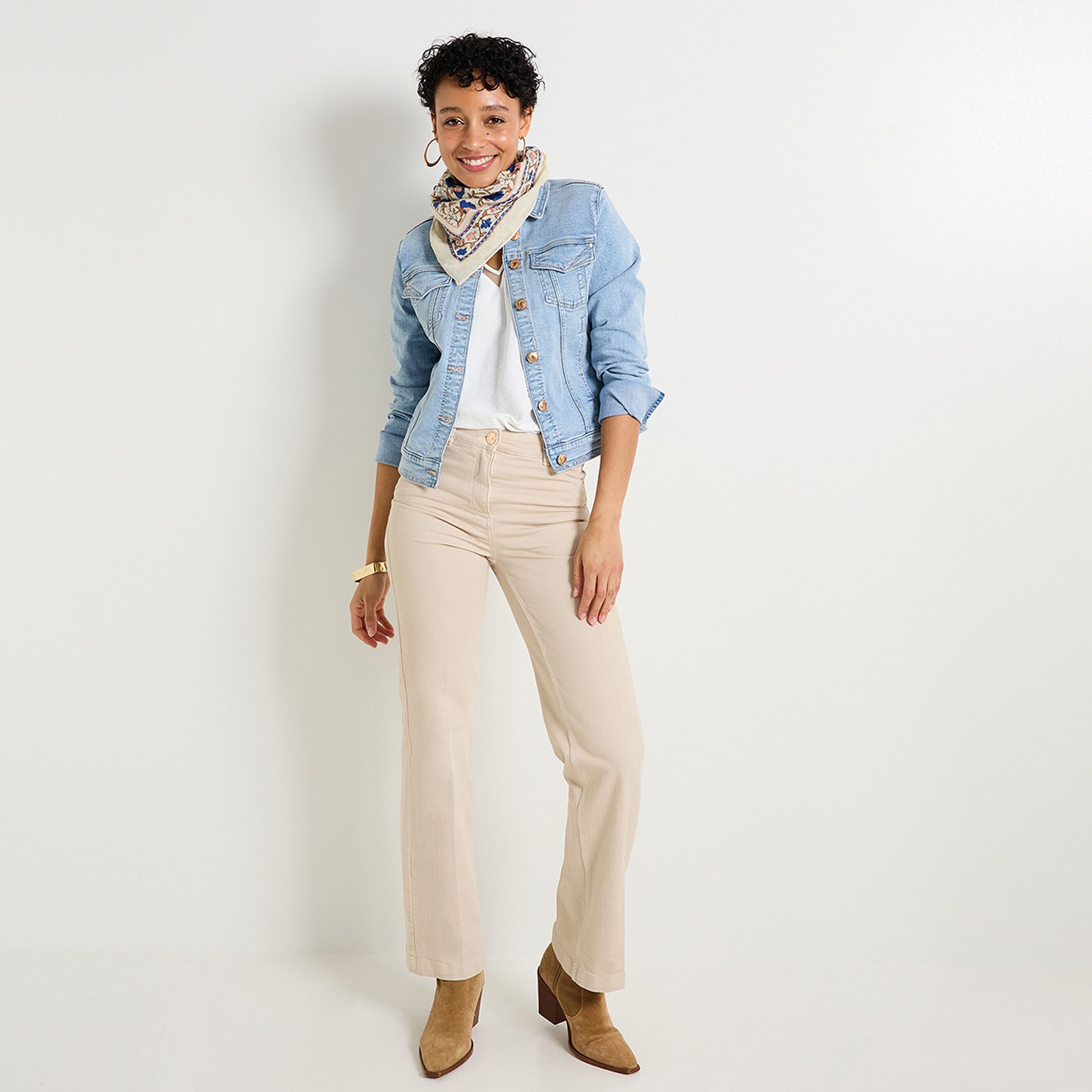 Veste en denim femme