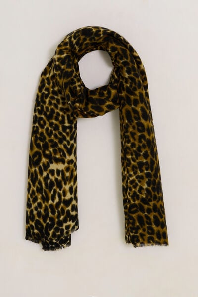 Écharpe imprimé léopard femme