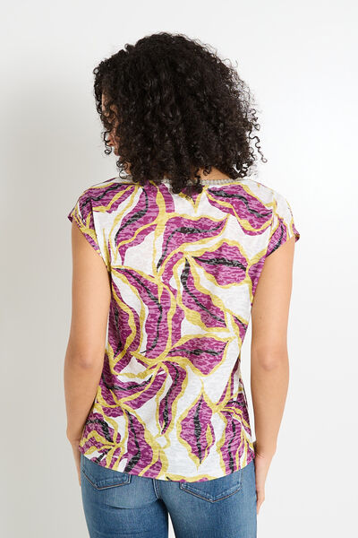 T-shirt col V femme