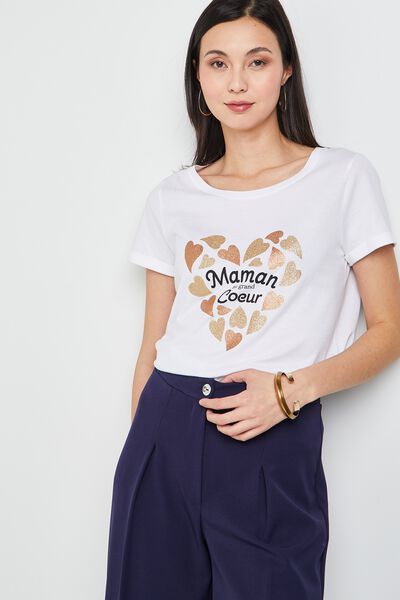 T-shirt à message femme