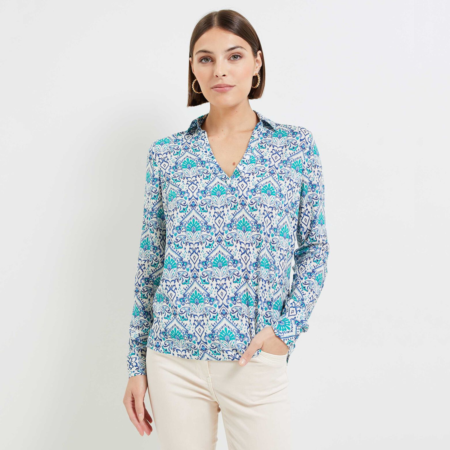 Blouse imprimée femme