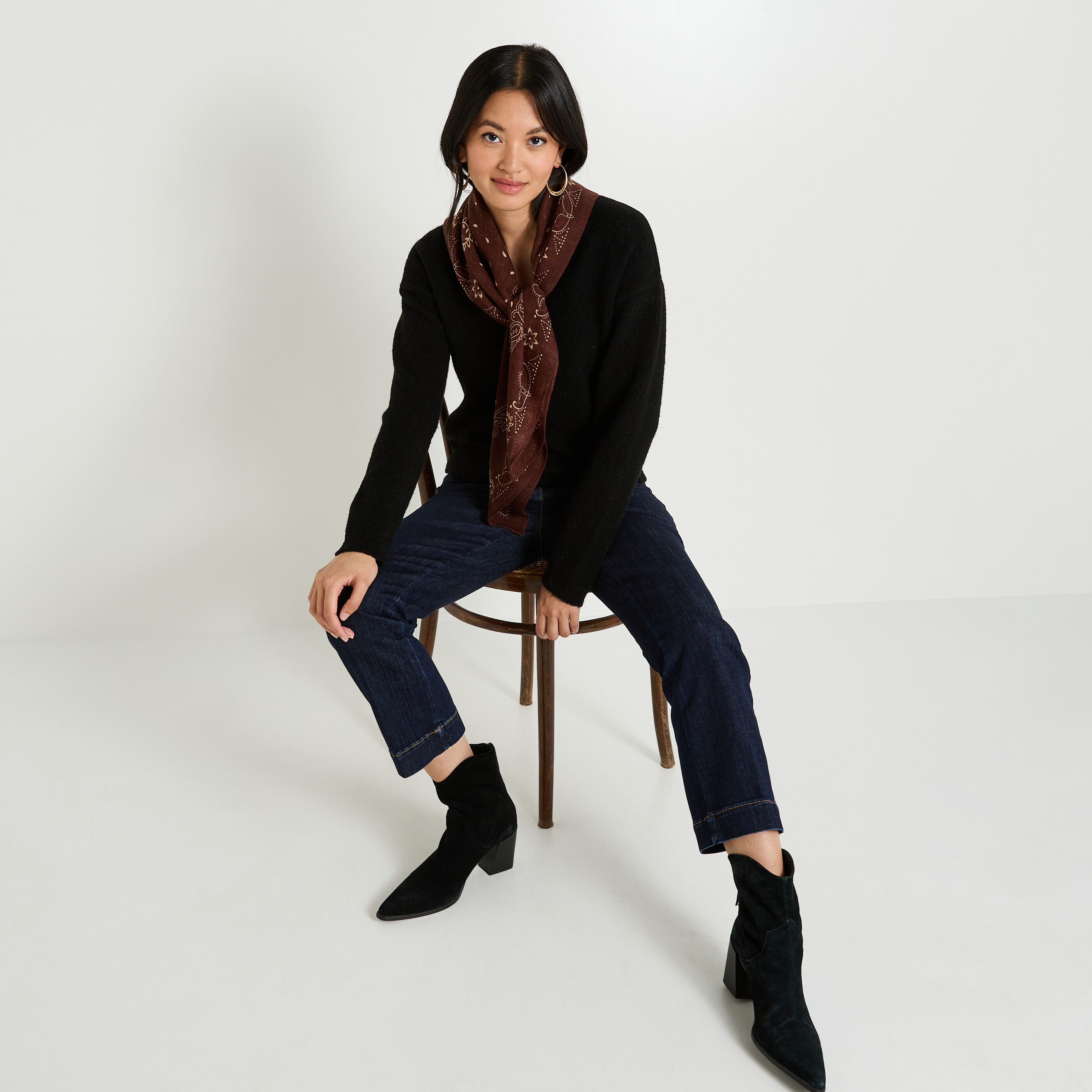 Gilet boutonn&eacute; col V femme