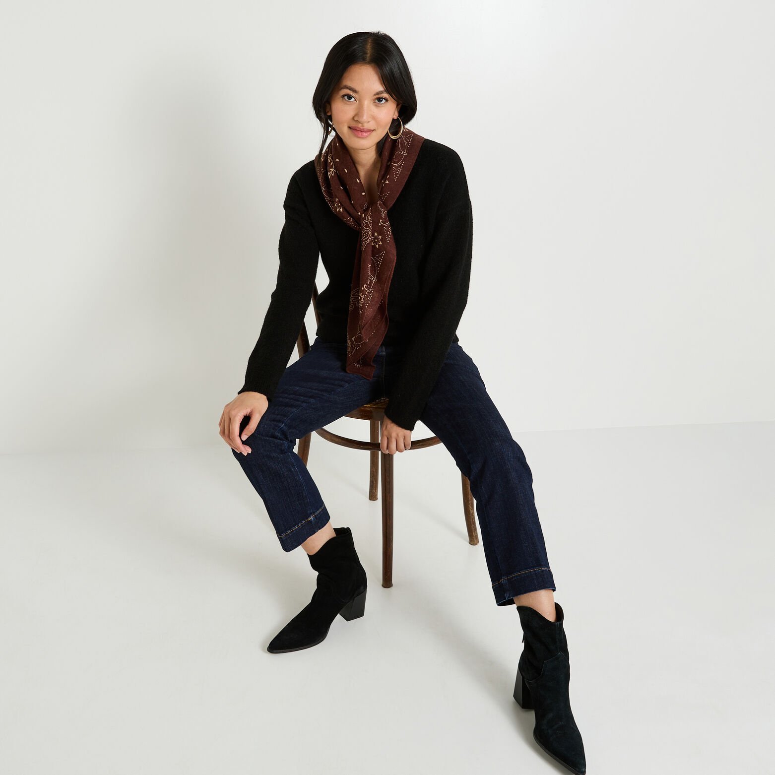 Gilet boutonné col V femme