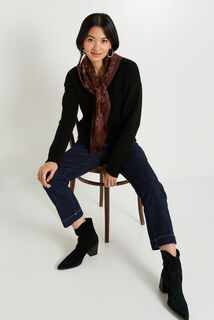 Gilet boutonné col V femme