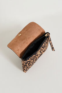 Porte-monnaie en croûte de cuir femme