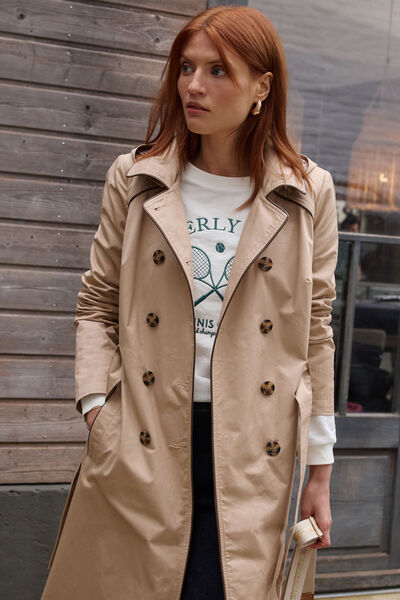 Trench long femme