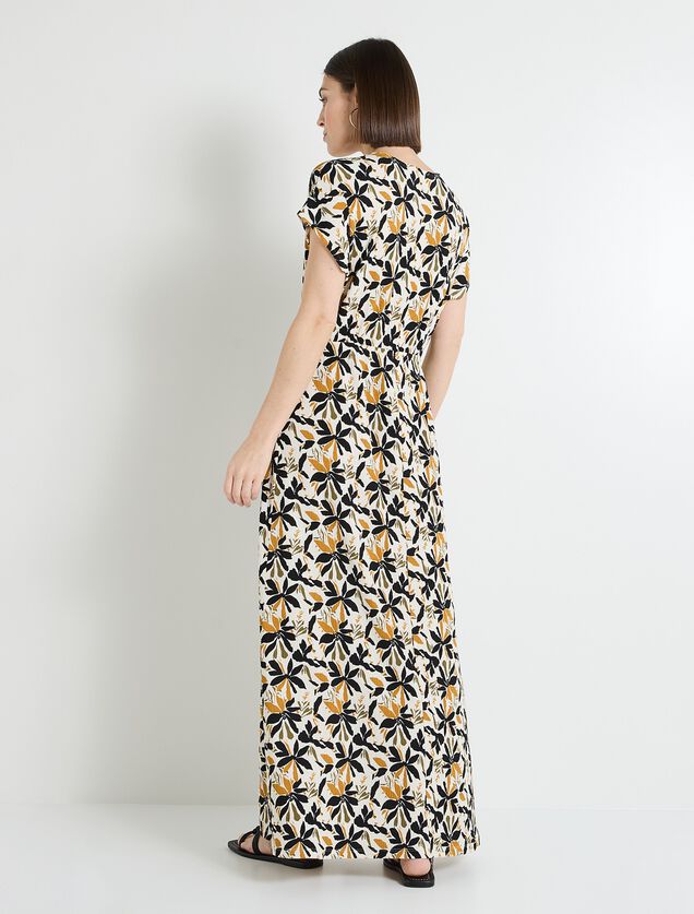 Robe col V femme