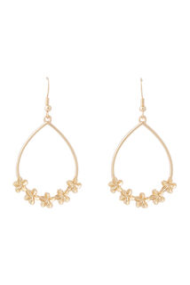 Boucles d'oreilles gouttes fleuries