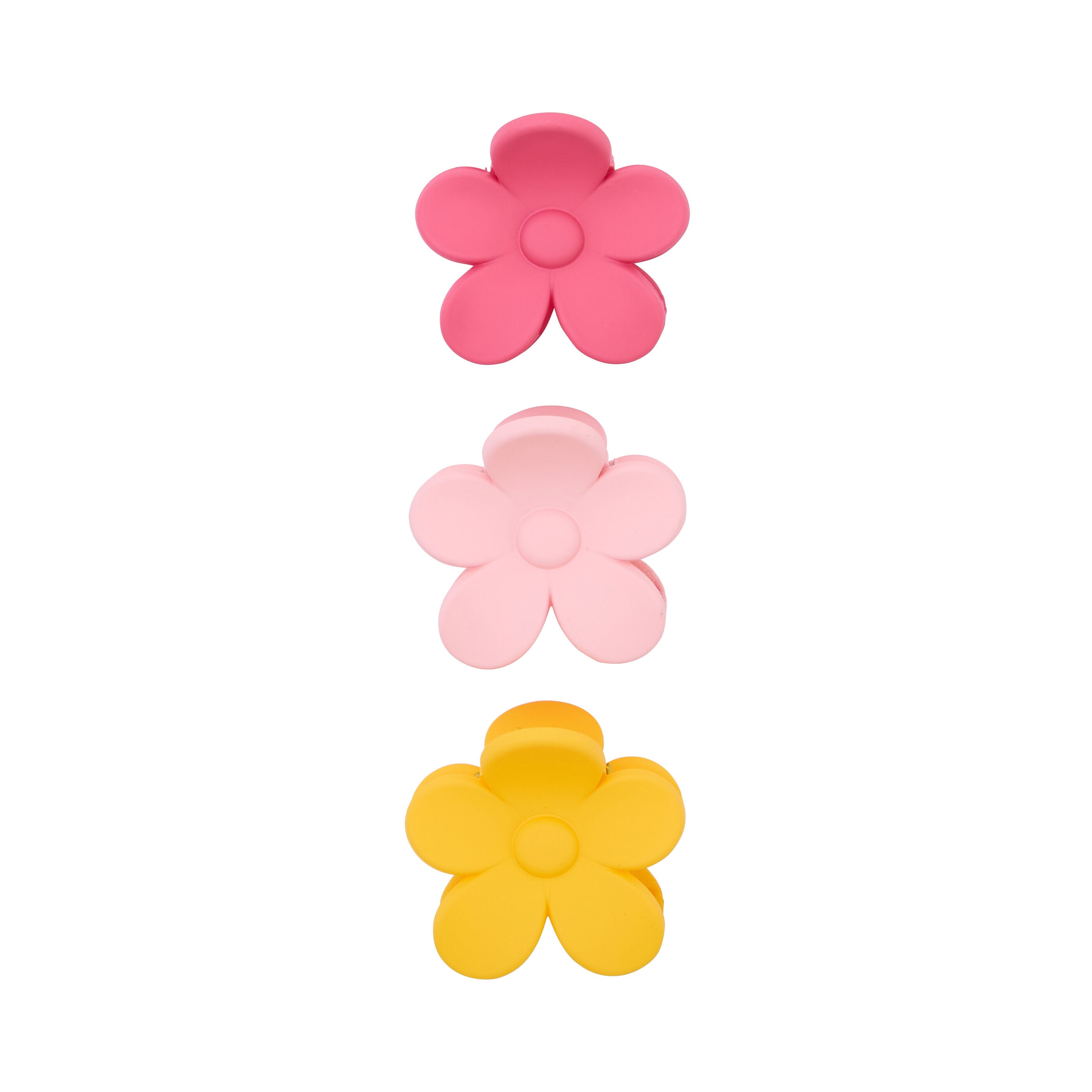 Set de 3 mini pinces fleur femme
