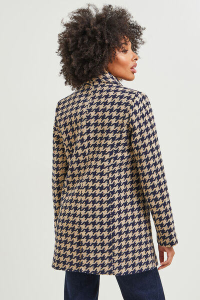 Veste blazer pieds de poule femme