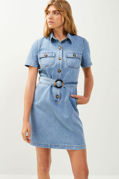 Robe denim femme