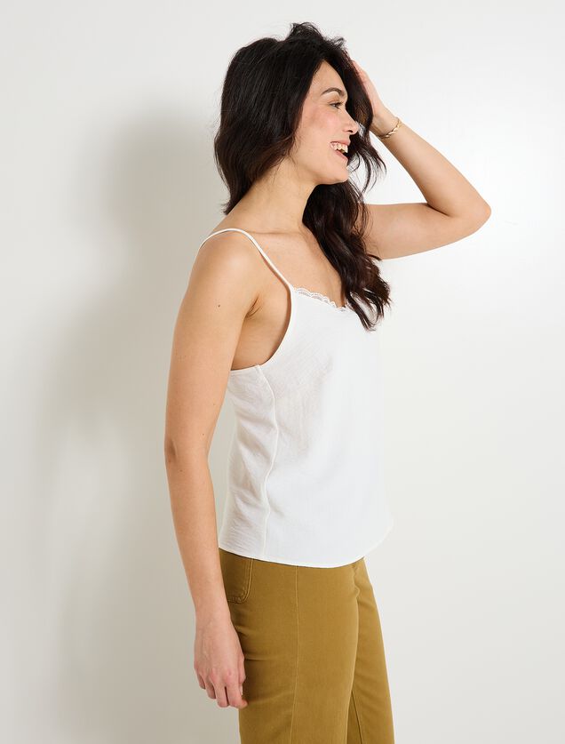 Débardeur col V femme