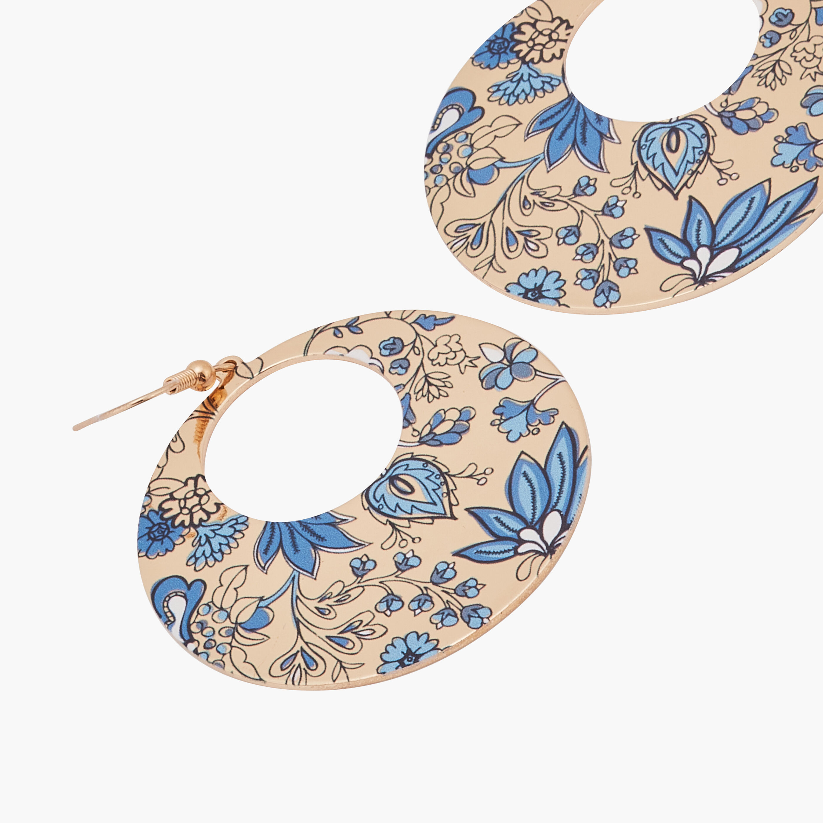 Boucles d'oreilles disque ajour&eacute;