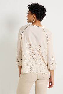 Blouse col V femme