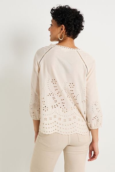 Blouse col V femme
