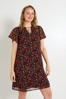 Robe manches courtes femme