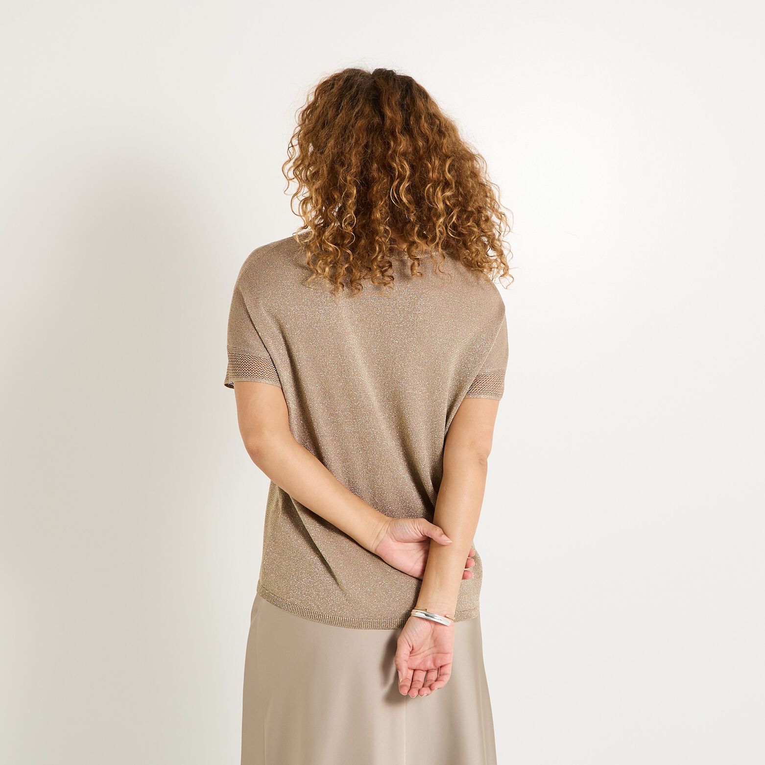 Pull manches courtes femme