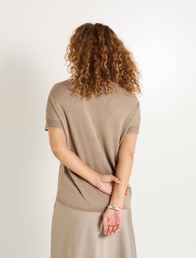 Pull manches courtes femme