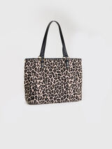Sac tissu imprimé léopard femme