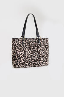 Sac tissu imprimé léopard femme