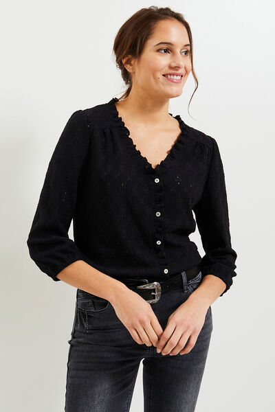 Tshirt maille ajourée femme