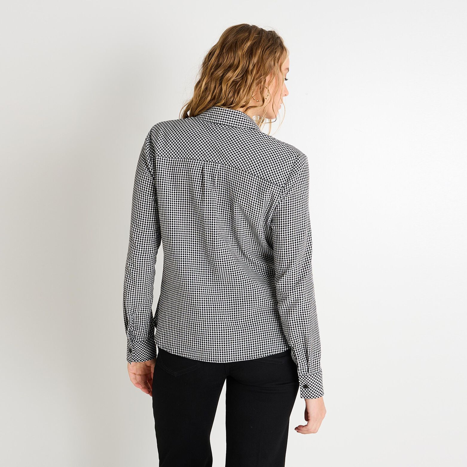 Chemise à carreaux femme