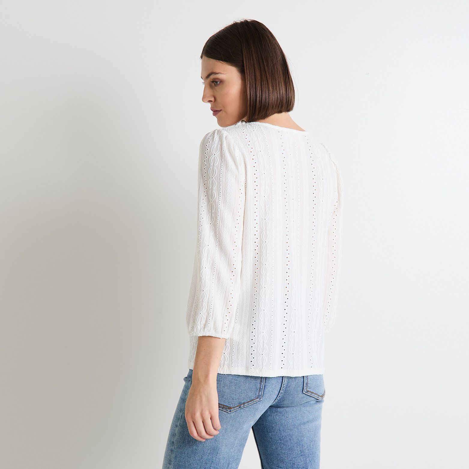T-shirt col V femme