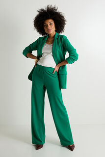 Pantalon large en maille femme