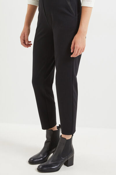 Pantalon cigarette raccourci
