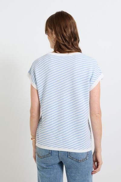 Pull manches courtes femme