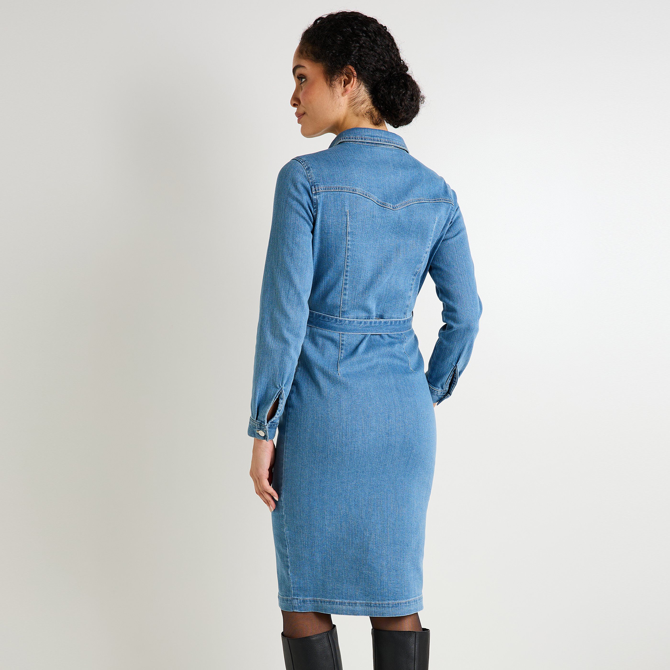 Robe en denim femme