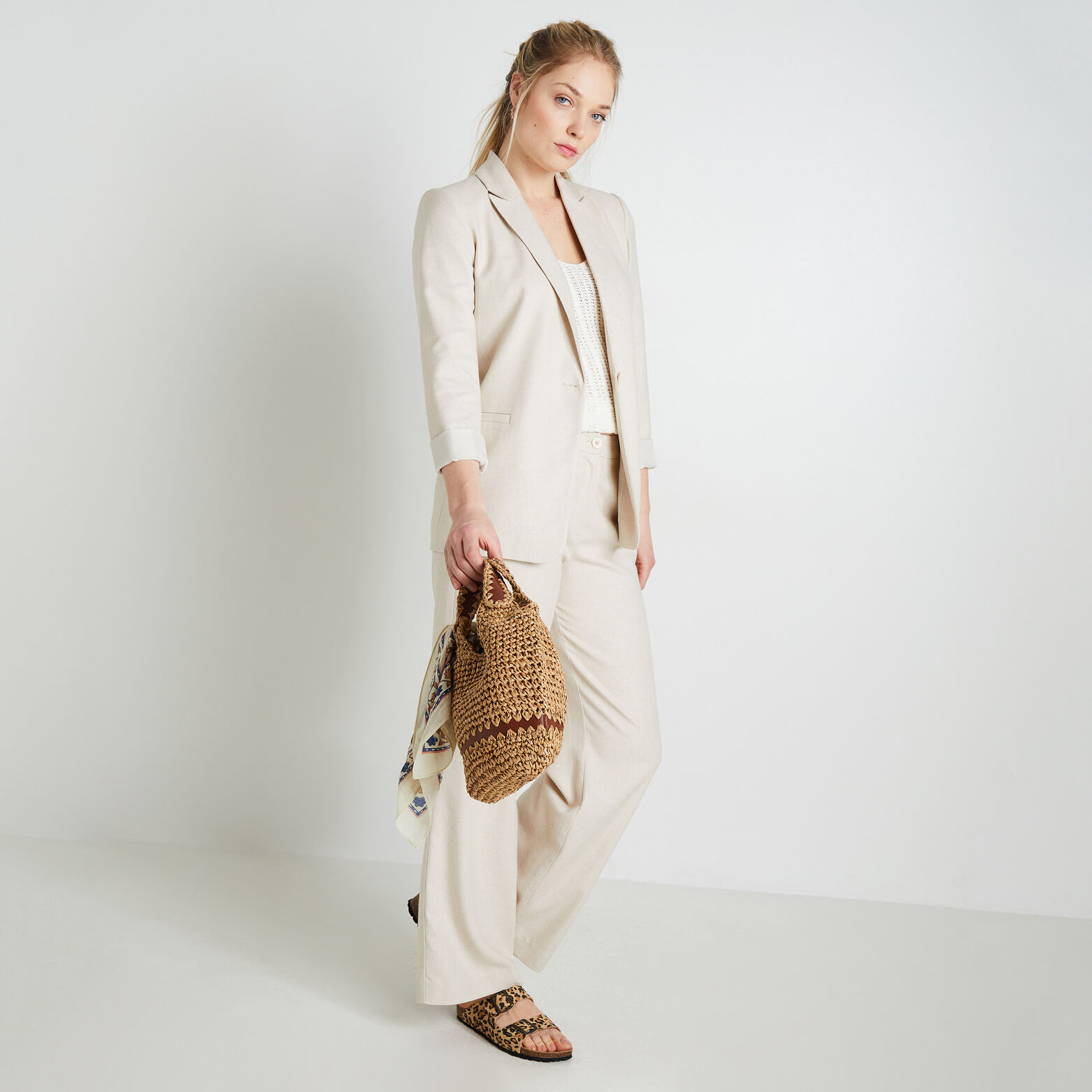 Pantalon large femme