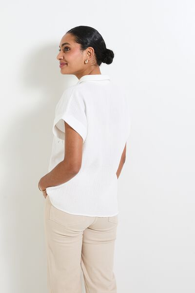 Chemise en gaze de coton femme