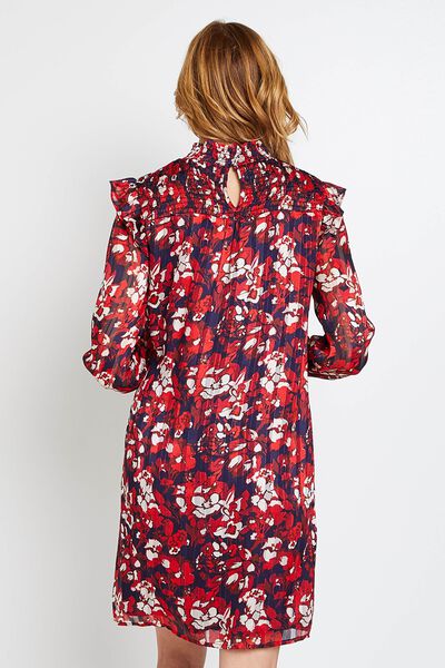 Robe fluide imprimée femme