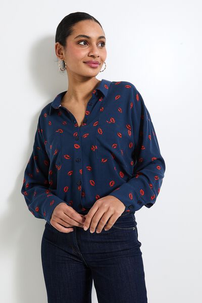 Chemise à motifs femme