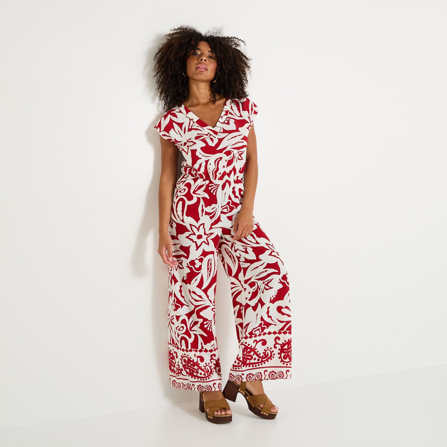 Combinaison longue imprimée femme