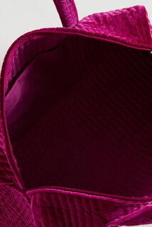 Grand sac en velours matelassé
