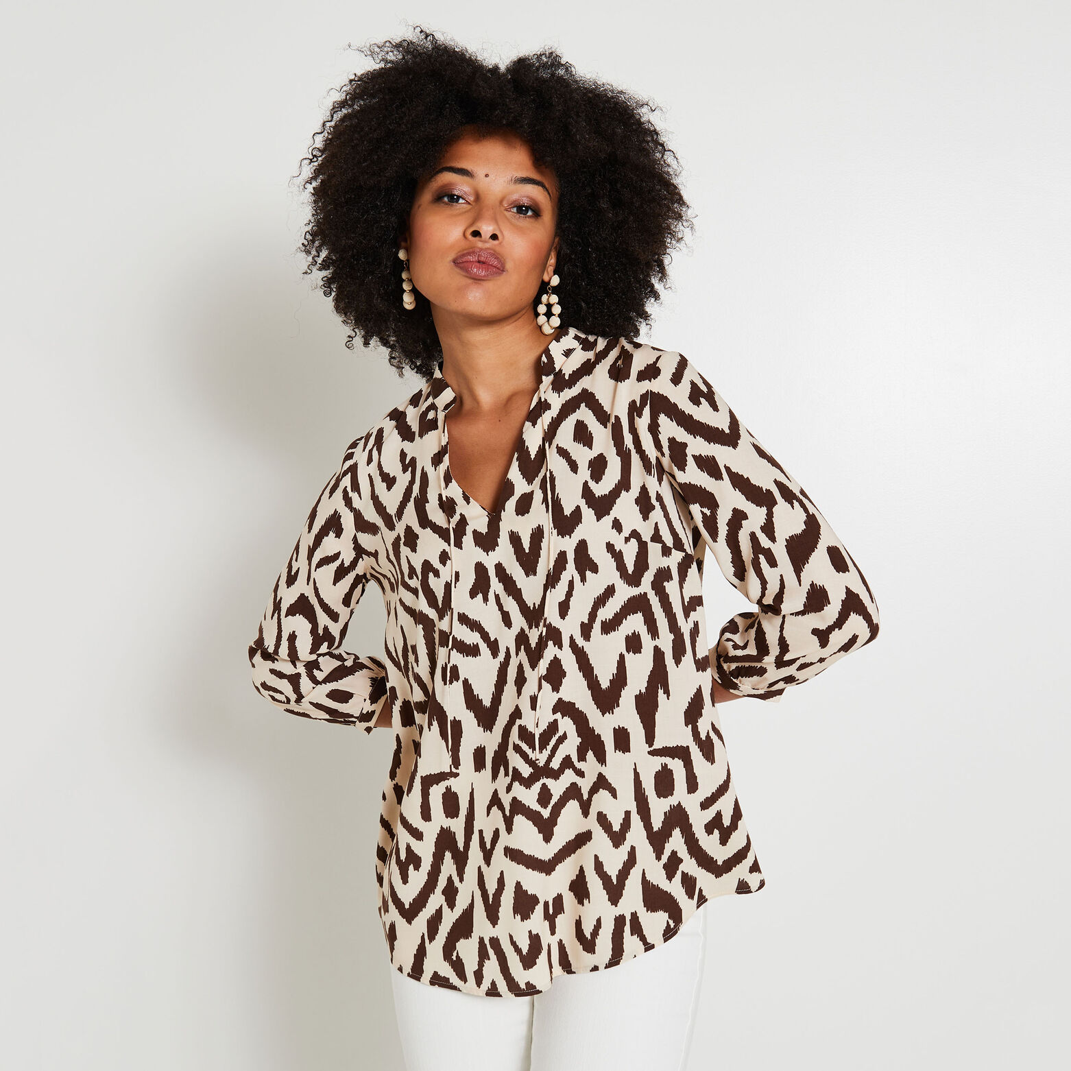 Blouse imprimée femme