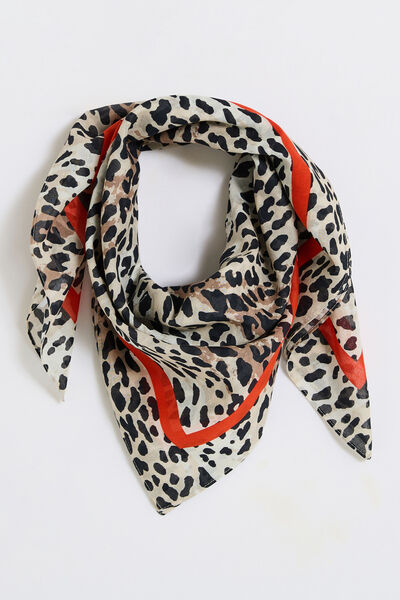 Foulard imprimé léopard femme