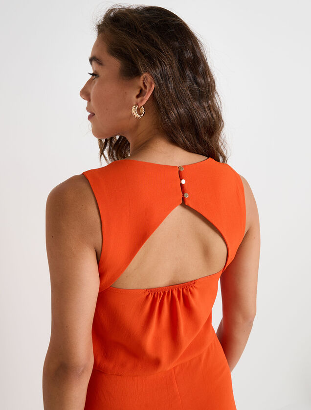 Robe longue chic satinée
