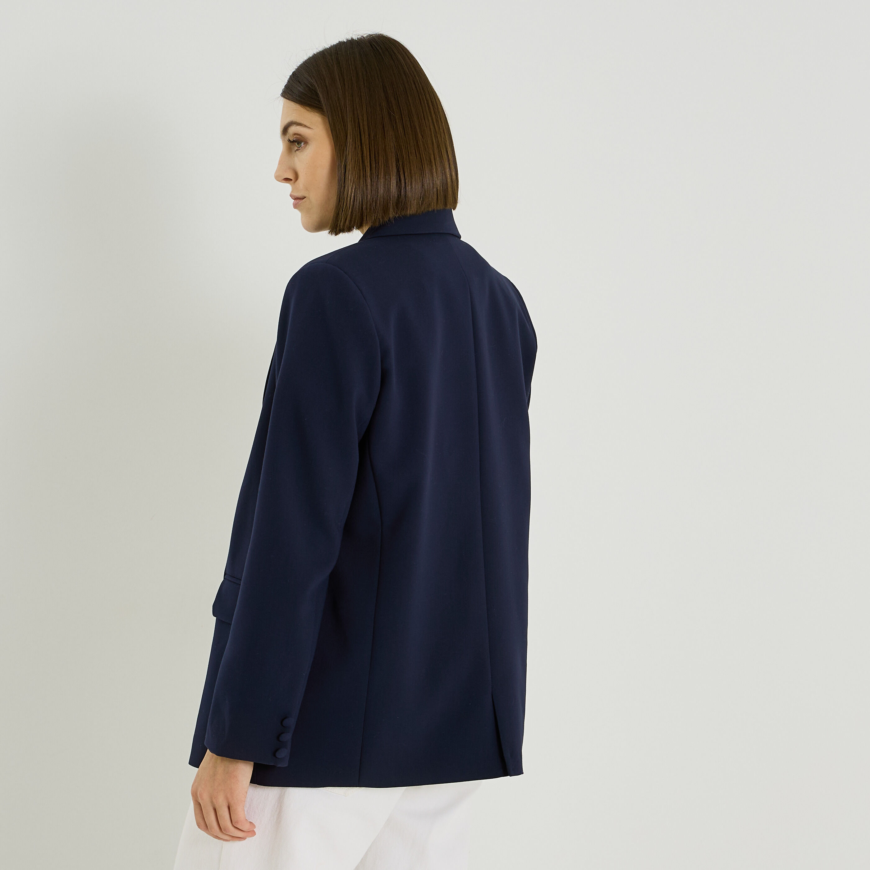 Blazer oversize uni femme