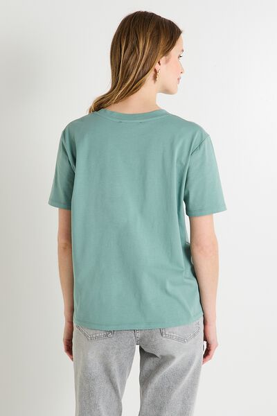T-shirt poche crochet femme