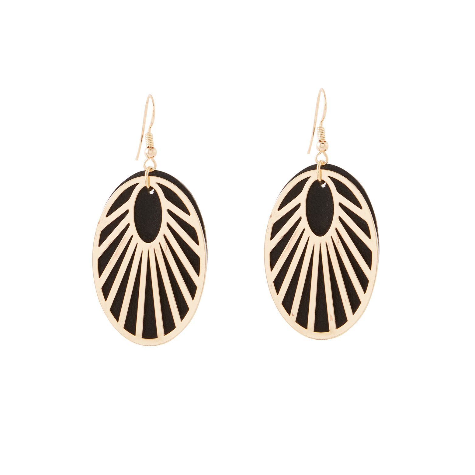 Boucles d'oreilles disques rayonnants
