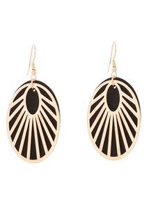 Boucles d'oreilles disques rayonnants