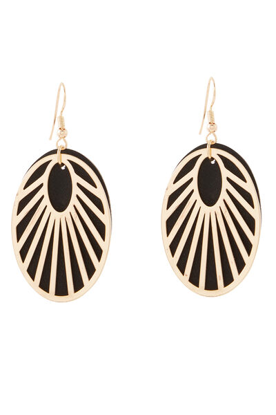 Boucles d'oreilles disques rayonnants