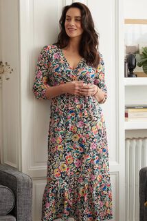 Robe longue imprimée femme