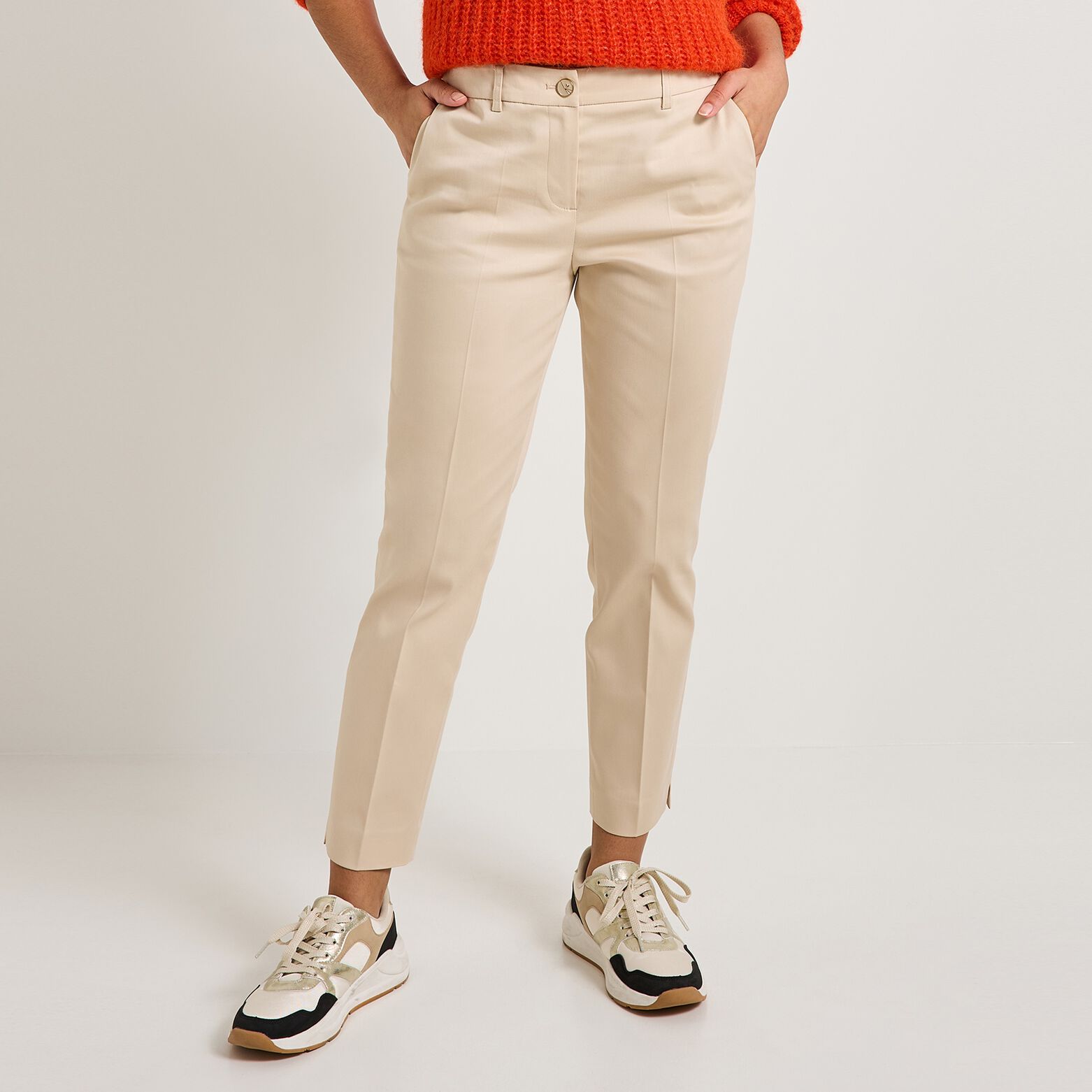 Pantalon cigarette femme