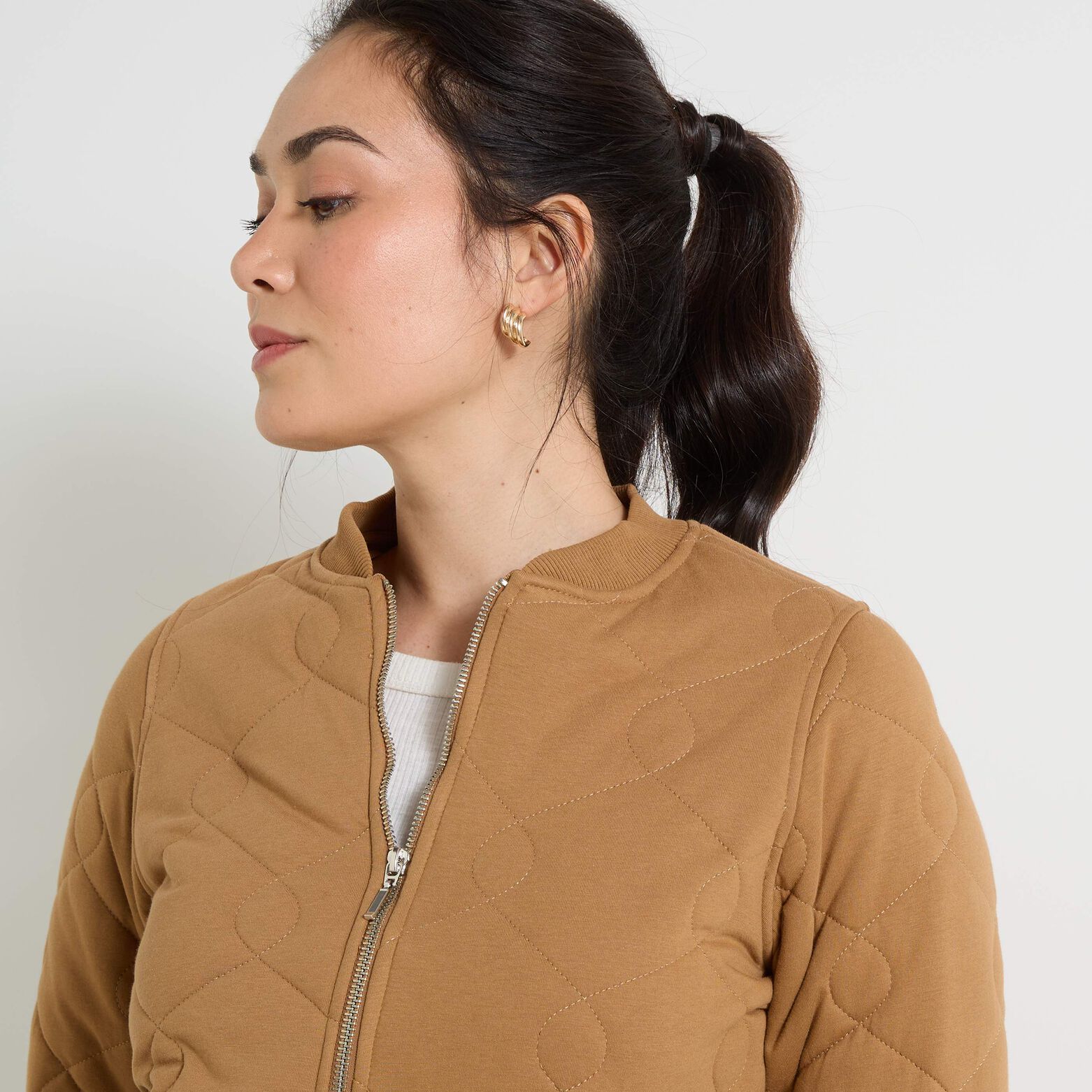 Bomber matelassé femme