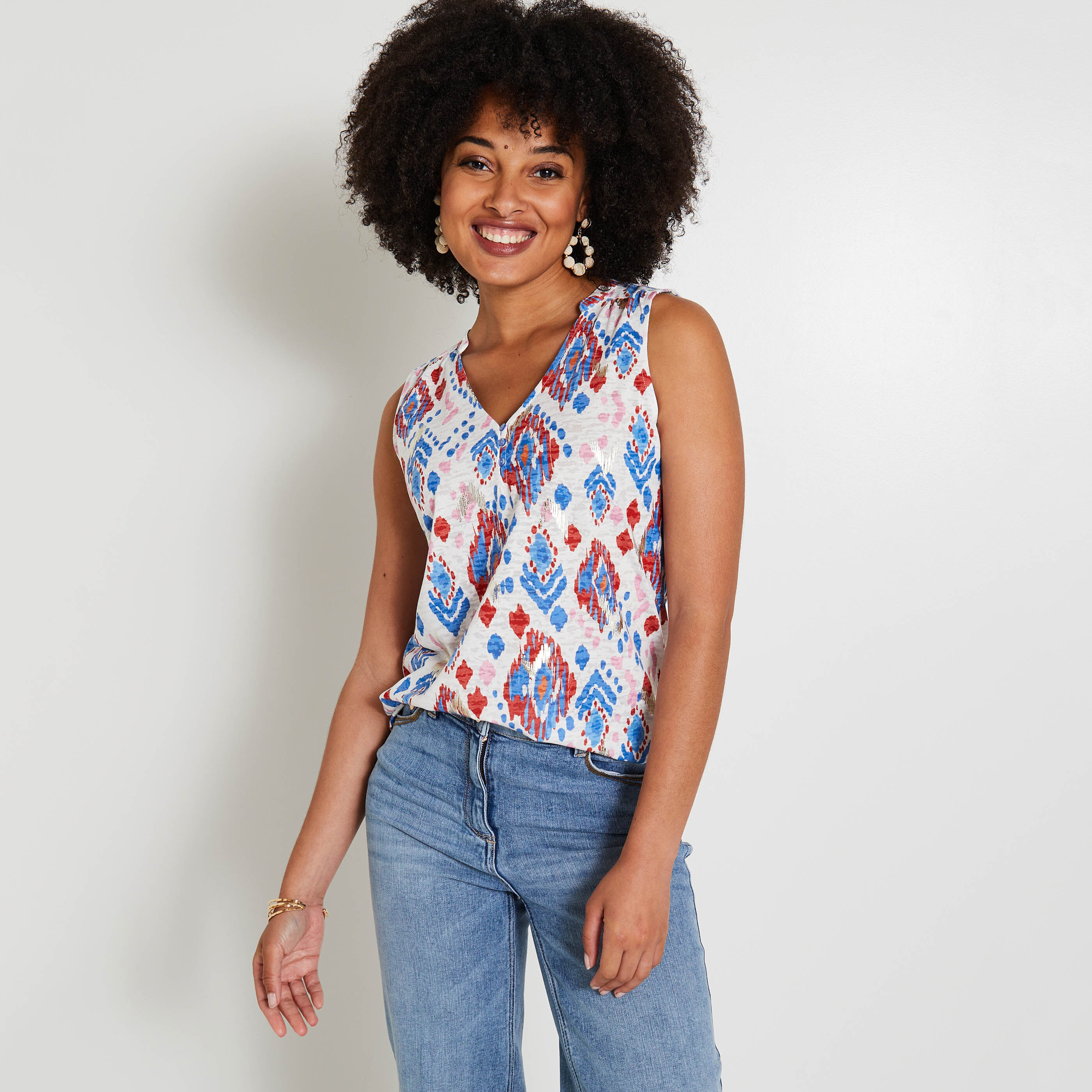 D&eacute;bardeur col mao femme